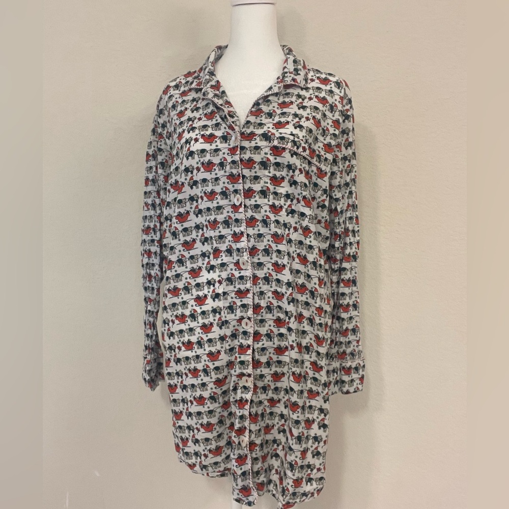Roller Rabbit Christmas Night shirt
